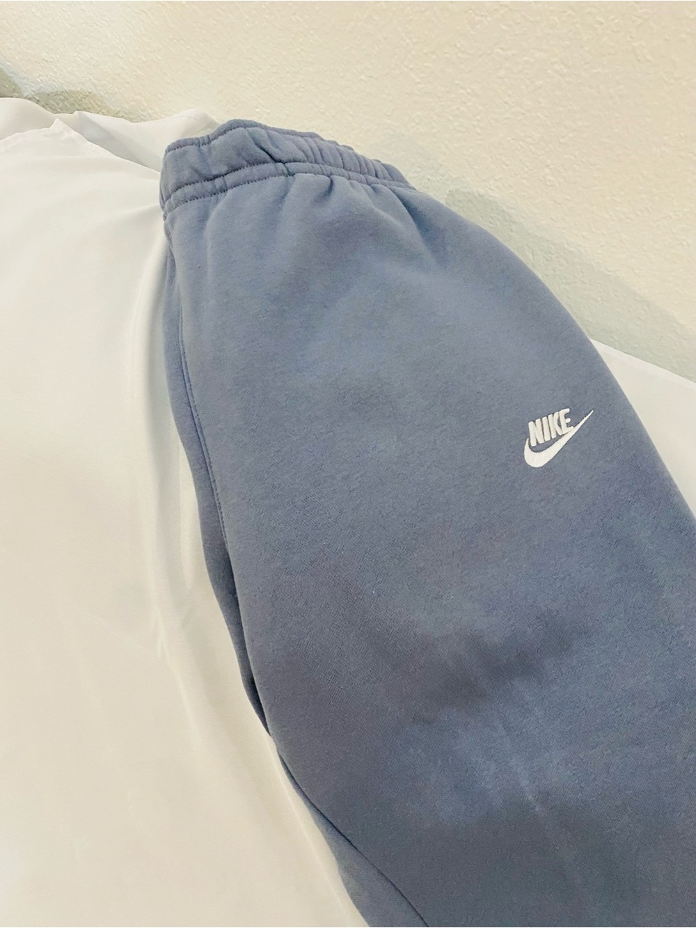 Nike Blue Swoosh Sweatpants